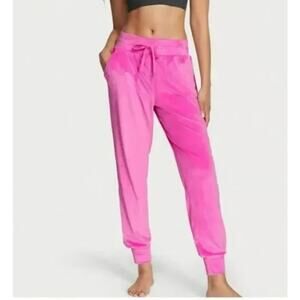 Victoria Secret On Point Jogger Velour Sweatpants, Hot Pink, Y2K, Retro, Sz L